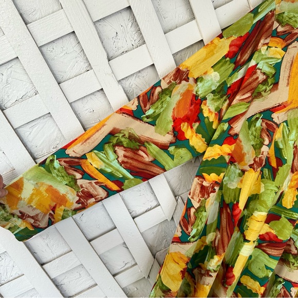 Logo by Lori Goldstein Colorful Abstract Long Sleeve Tunic Top 1X - Picture 3 of 8